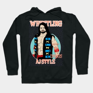 Artwork Aesthetic Aj Style Wrestling Hoodie